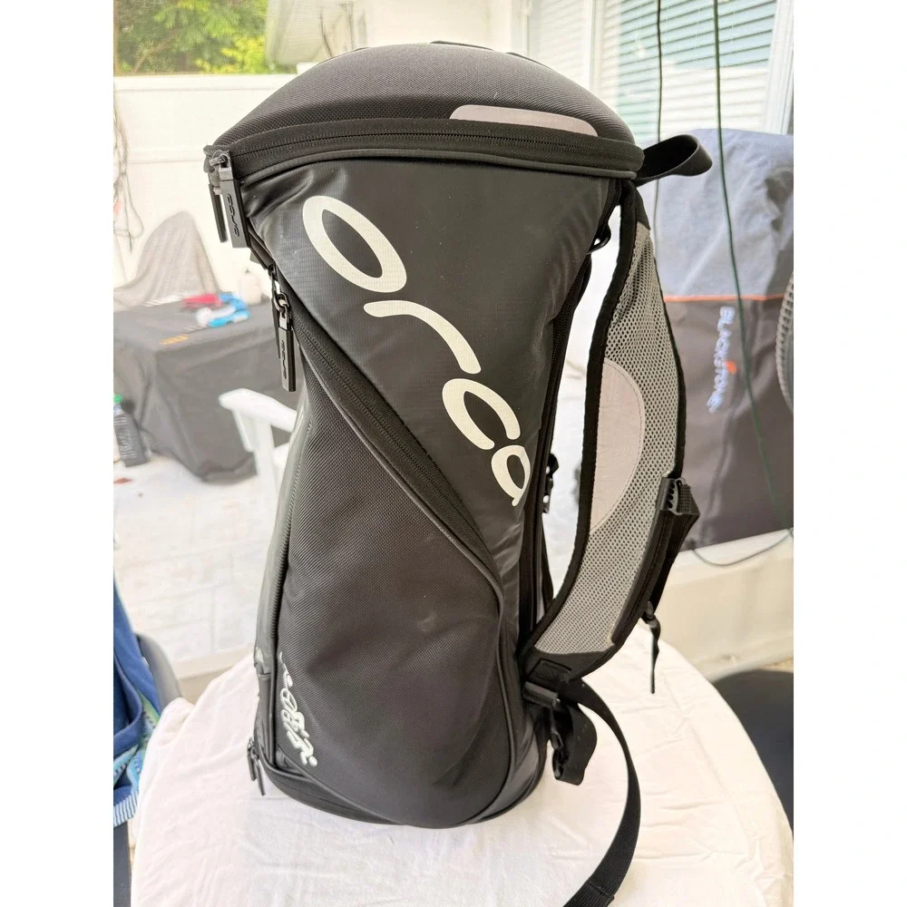 Orca Triathlon Transition Backpack Black Gear Bag Training Race Day
